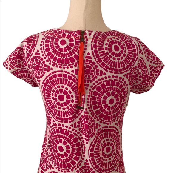 Hatley Mosaic Pink & White Shift Tunic Dress - Small - Picture 7 of 13